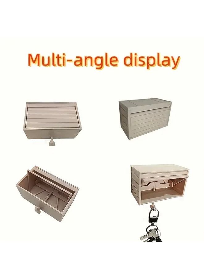 Blue Wall Mounted Key Holder Garage Door Opening Key Storage Box Organizer - Image 4